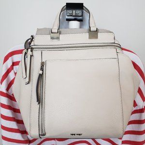 Nine West Adette cream leather backpack NWT